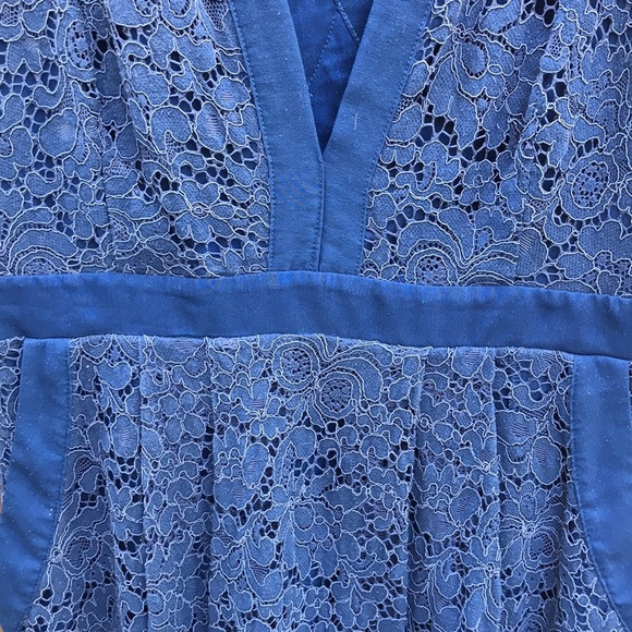 Free people peacock blue lace dress - Picture 4 of 4